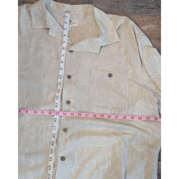 Island Shores Washable Silk Resort Shirt, Size XXL - Picture 4 of 6
